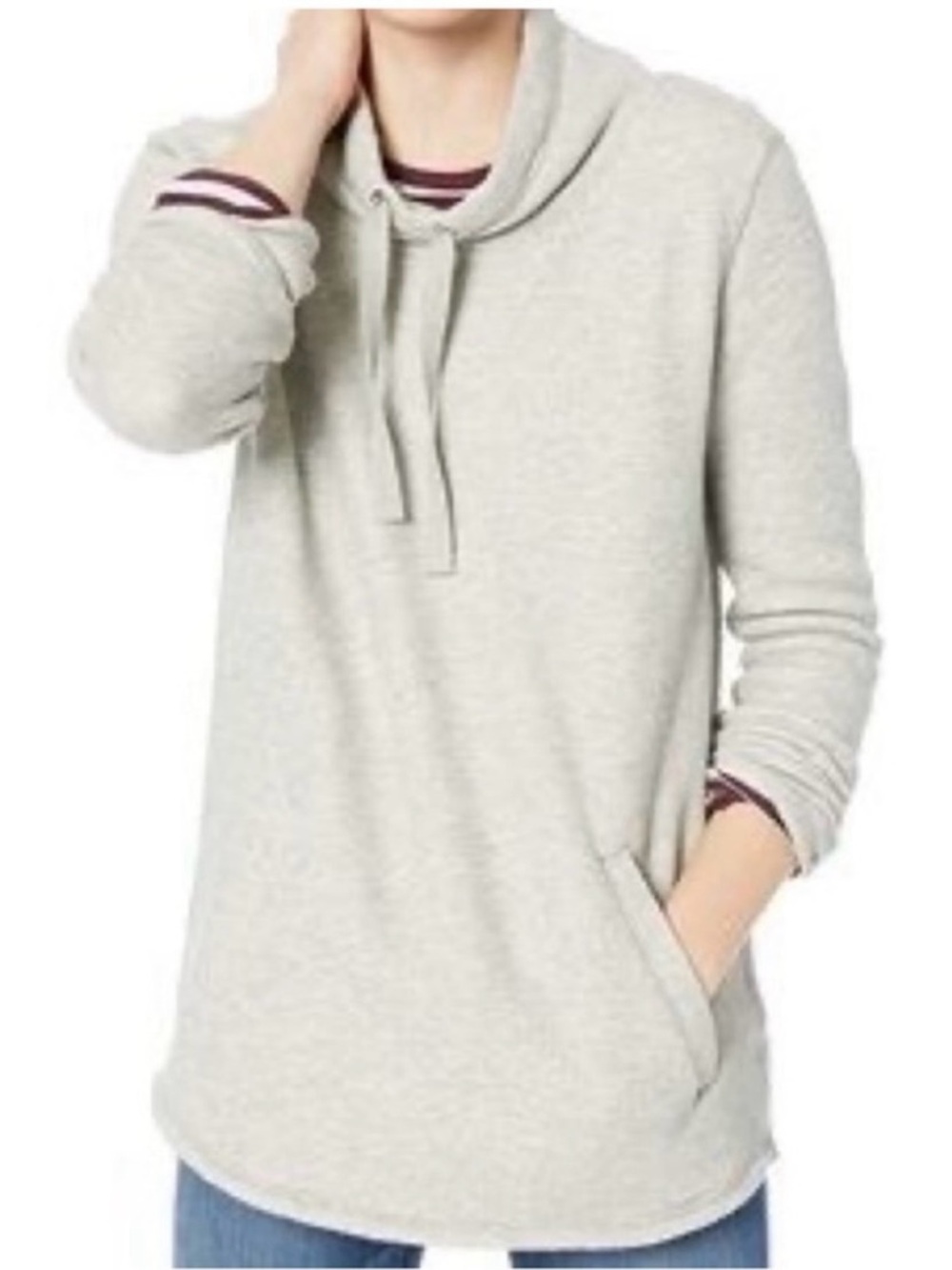 J. Crew Gray funnel neck sweatshirt gray